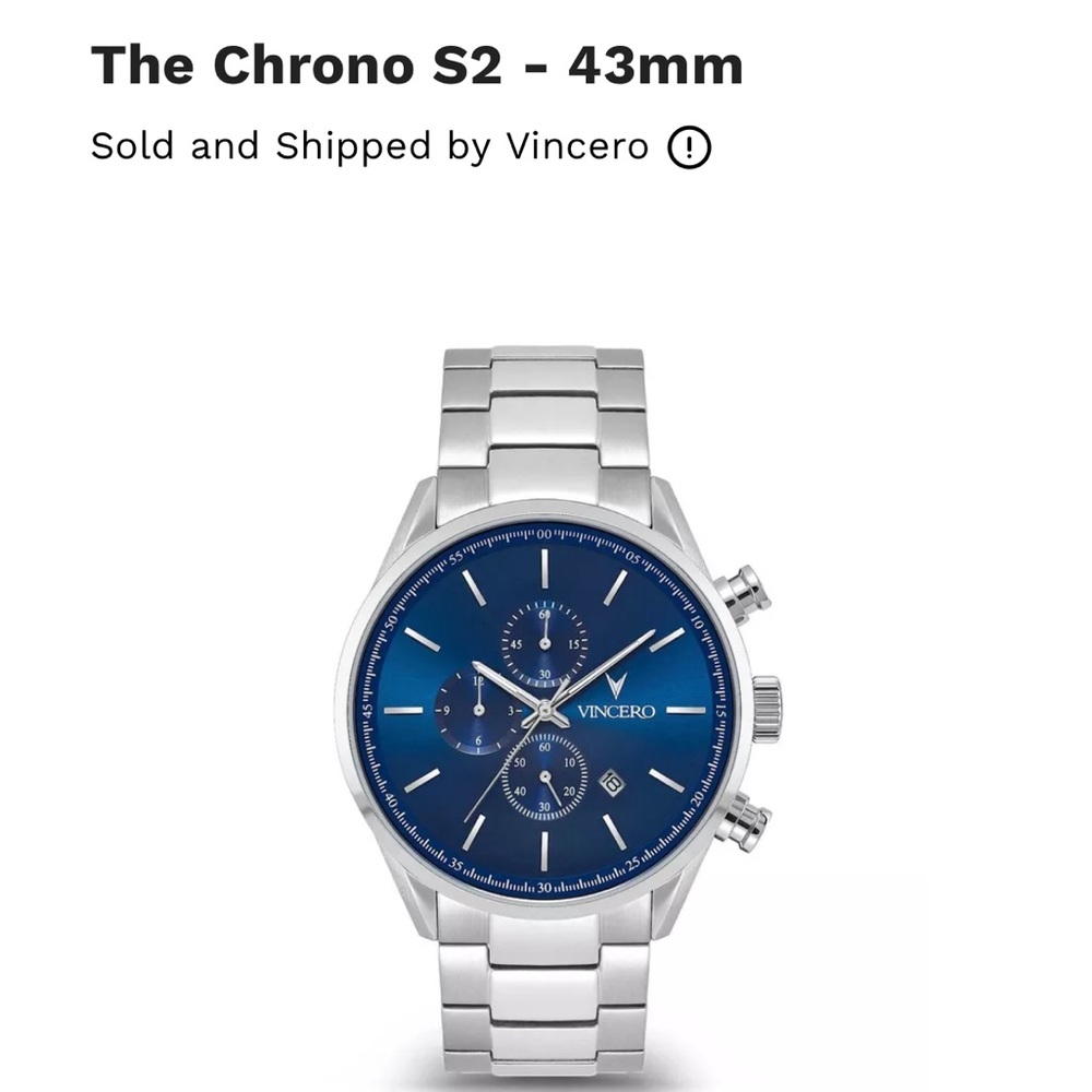 Vincero chrono s2 - 43mm watch